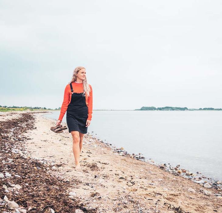 Sommer i Assens - Gåture på stranden